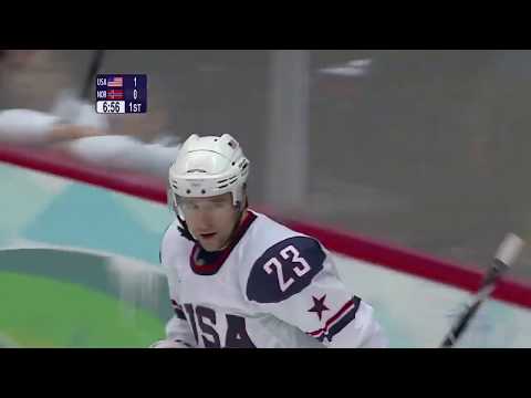 Chris Drury Goal - USA vs. Norway, 2010 Olympics Round Robin