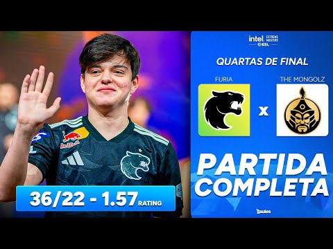 FURIA vs THE MONGOLZ - PLAYOFFS - PARTIDA COMPLETA COM GAULES -  IEM CHENGDU 2025