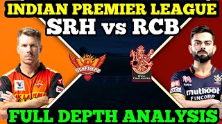 SRH vs RCB Dream11 Team | SUNRISERS HYDERABAD vs ROYAL CHALLENGER BANGALORE | RCB VS SRH dream11