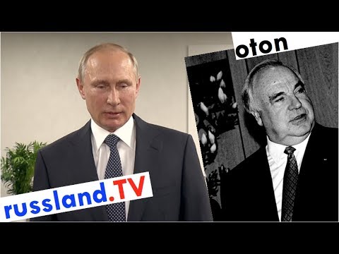 Putin über Helmut Kohl auf deutsch [Video]