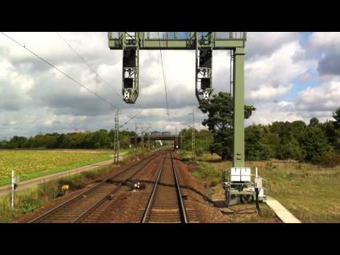 HD720cam - Führerstandsmitfahrt - Karlsruhe Gbf - Schwetzingen - Mannheim Friedrichsfeld