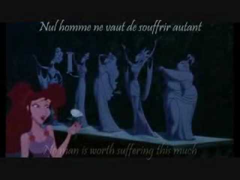 I Won't Say I'm In Love - French w/ subs and translation - YouTube