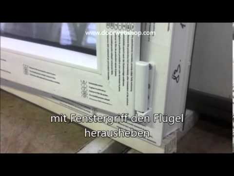 Kunststoff Fenster Flügel Aushängen