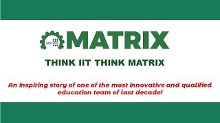 A small film dedicated to this incredible journey of MATRIX with all of you over last so many years!