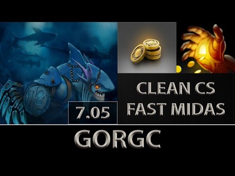 Gorgc [Slark] Fast Farm ► Clean CS Fast Midas ► Dota 2 [7.05]