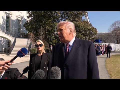 President Trump Gaggles with Press Before Departing the White House, Feb. 27, 2026