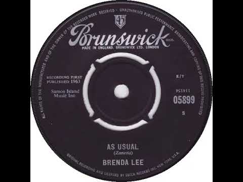 UK New Entry 1964 (5) Brenda Lee - As Usual