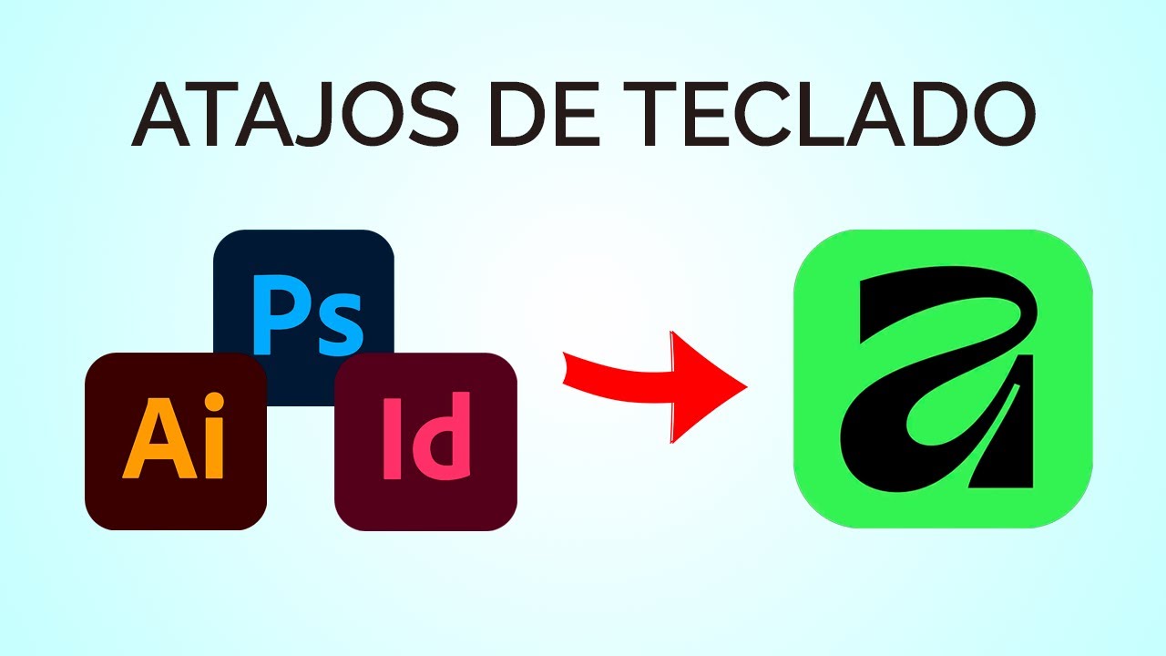 Cómo pasar los atajos de teclado de ADOBE a AFFINITY
