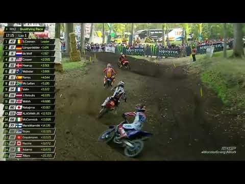 de Wolf vs Cooper vs Längenfelder in MX2 Quali Race! #MonsterEnergyMXoN