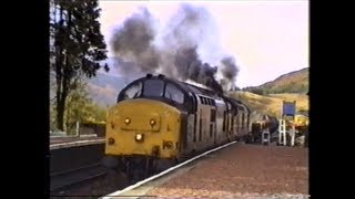 preview picture of video 'Trains In The 1990's   Fort William & Tulloch, October 1992'