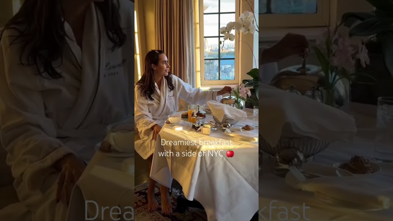 It’s not every day I get to have room service with a New York view