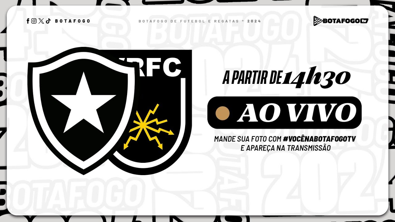 Assista AO VIVO: Botafogo recebe o Volta Redonda pelo Campeonato Carioca Sub-20