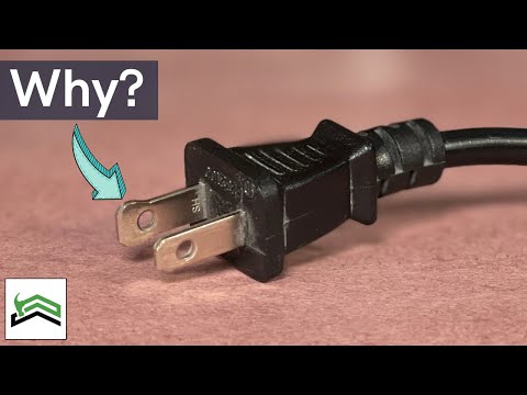 image-Why do power plugs have 2 holes?