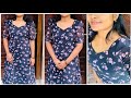 Trendy Puff Sleeves Aline Kurti Very Simple Method Cutting And Stitching Rpfashiontech1545