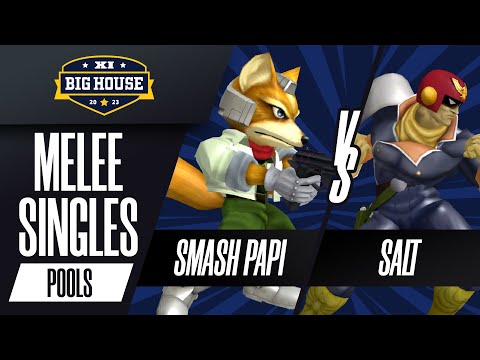 Smash Papi (Fox) vs Salt (Captain Falcon) - Melee Singles Pools - The Big House 11
