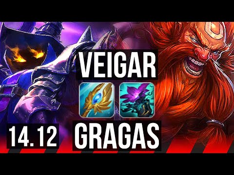 VEIGAR vs GRAGAS (TOP) | Rank 1 Veigar | EUW Challenger | 14.12