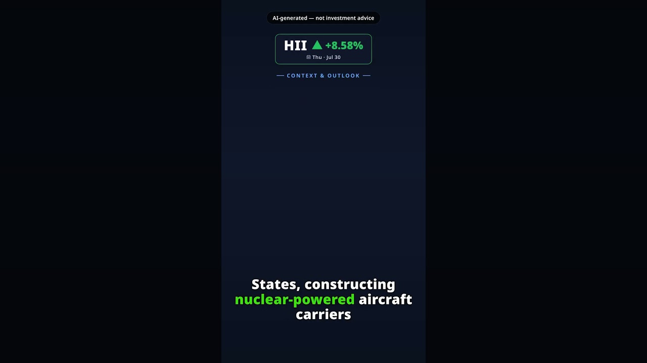 ¿Por qué repunta Huntington Ingalls Industries? HII +8.58%