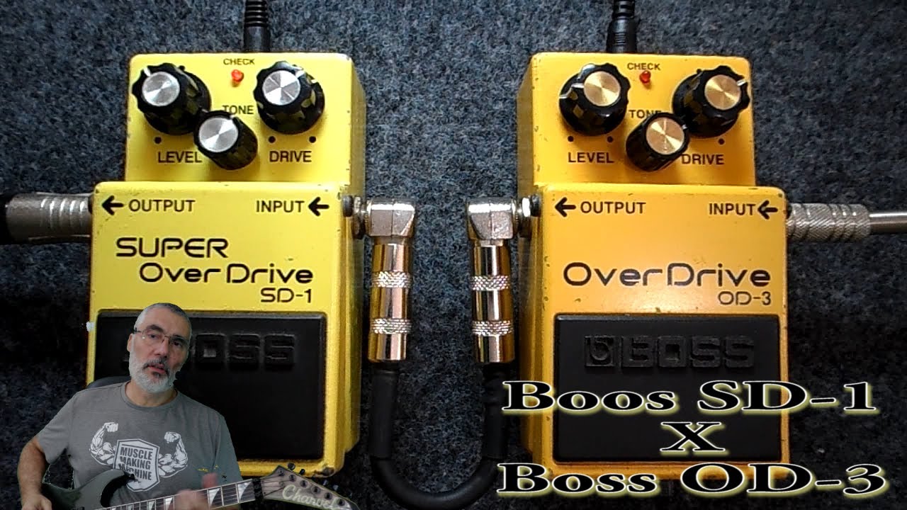Comparativo Boss Super Overdrive SD1 x Boss Overdrive OD3