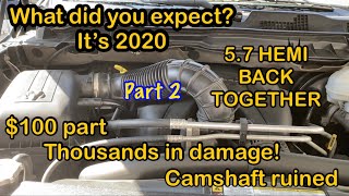 5.7 HEMI camshaft and lifter replacement (part 2)
