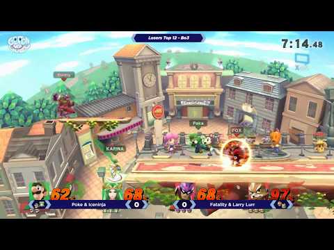 Poke & Iceninja vs Fatality & Larry Lurr - GOML 2017 - Wii U Doubles Losers Top 12