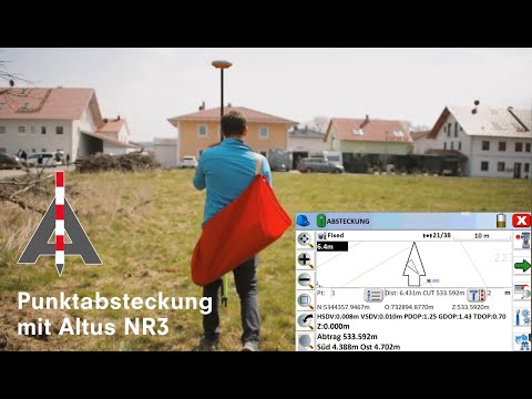 Punktabsteckung mit SurvPC und dem Altus NR3