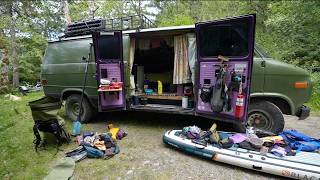Super chill solo vanlife on the BC Coast