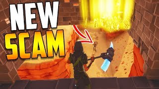 *NEW SCAM* The Disappearing Trap Scam BEWARE! Scammer Gets Scammed in Fortnite Save The World