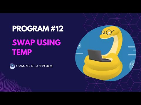 Write A Python Program To Swap Two Variables Using Temp Variable Pythonprogram Cpmcdplatform Swap