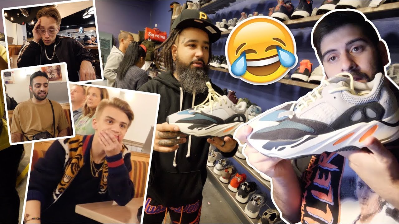 WATCH MY FRIENDS ROAST MY NEW YEEZYS (WAVE RUNNERS EXPOSED)