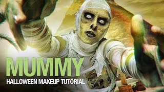 The mummy Halloween makeup tutorial