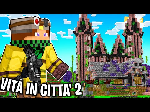 HO COSTRUITO LA CASA dei GATTI di Stef e Phere - VITA IN CITTÀ 2 - Minecraft #34