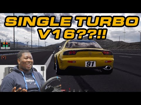 World's TINIEST V16 with BIGGEST Single Turbo | Assetto Corsa Swaps