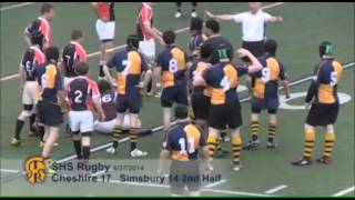 preview picture of video 'Simsbury High School Rugby: vs Cheshire Rams 2014'
