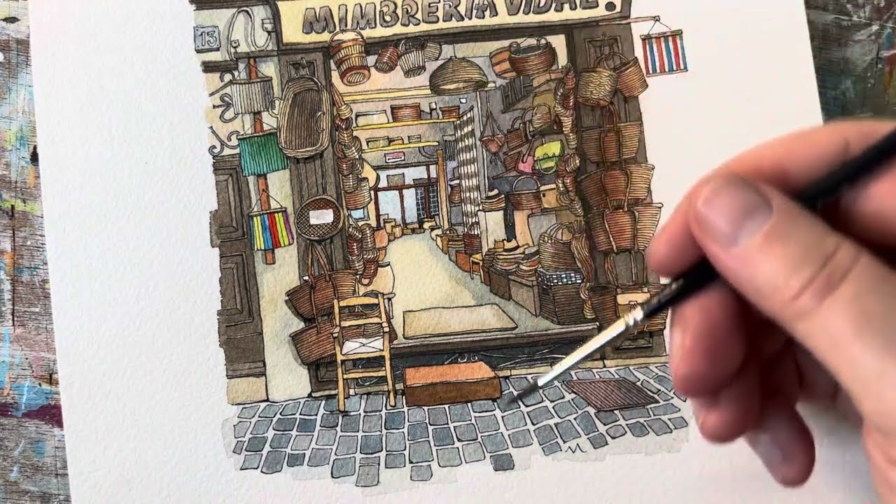 Shading - the finishing touches of an urban illustration