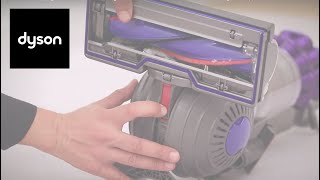 Dyson Small Ball™ vacuum. Checking the head and base for blockages