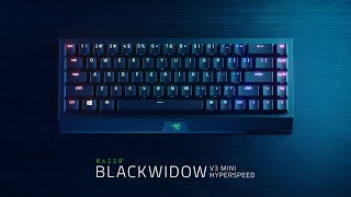 Video 0 of Product Razer BlackWidow V3 Mini HyperSpeed 65% Wireless Gaming Keyboard