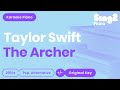 Taylor Swift - The Archer (Karaoke Piano)