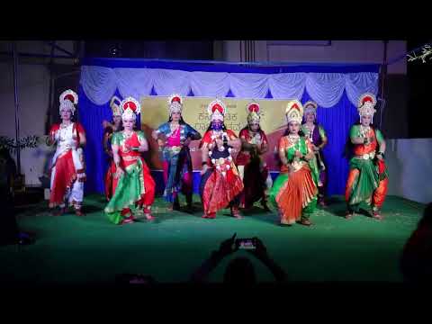 Navashakthi Vaibhava ( Aigiri Nandini) - A group dance held on 17.11.24 Kannada Rajyotsava @V6 aptmt