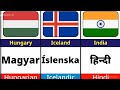 Major Language From Different Countries Comparison Video