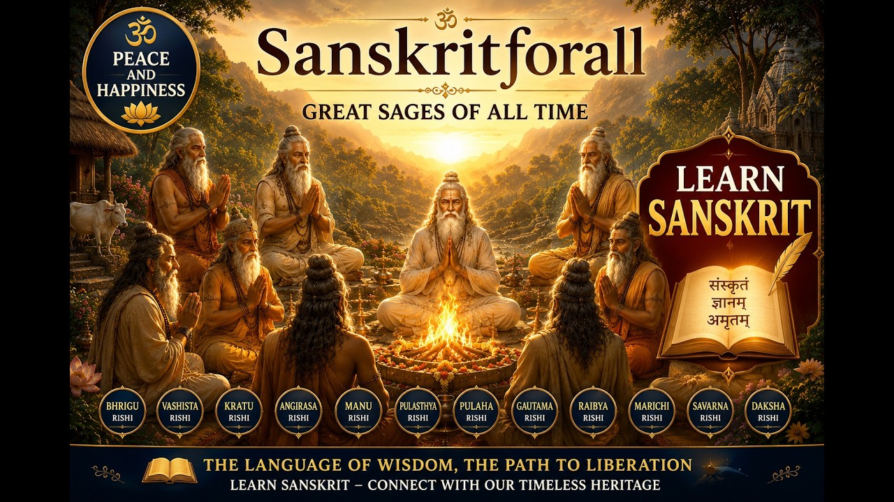 Saptaahika Subhaashitam | 8th Week | Weekly Good Saying | 12 Great sages