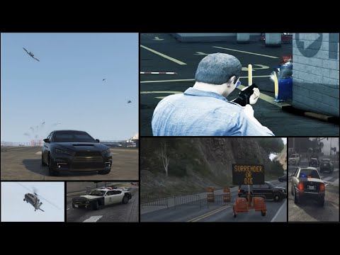 GTA 5 The war with the police! (RDE 4.0)