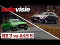 Heuvelklim met hyperhatches | Audi RS 3 vs Mercedes-AMG A 45 S (2022) | Autovisie