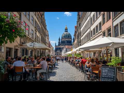 Dresden, Deutschland 🇩🇪 4K Walking Tour | Barock Beauty & Riverside Views | ASMR City Walk