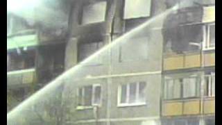 Тушение пожара в Бронницах в жилом доме №42 по улице Москворецкой