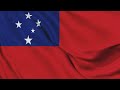 Samoa Flag Waving Animation Free 4k Stock Footage 3 Min Loop
