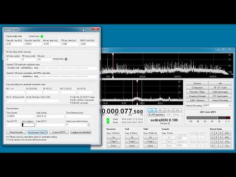 sodiraSDR DCF77 decoding