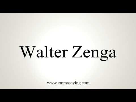 How to Pronounce Walter Zenga