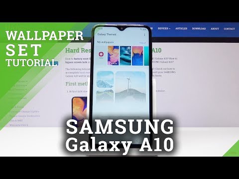 How to Change Wallpaper in SAMSUNG Galaxy A10 - Update Home Screen