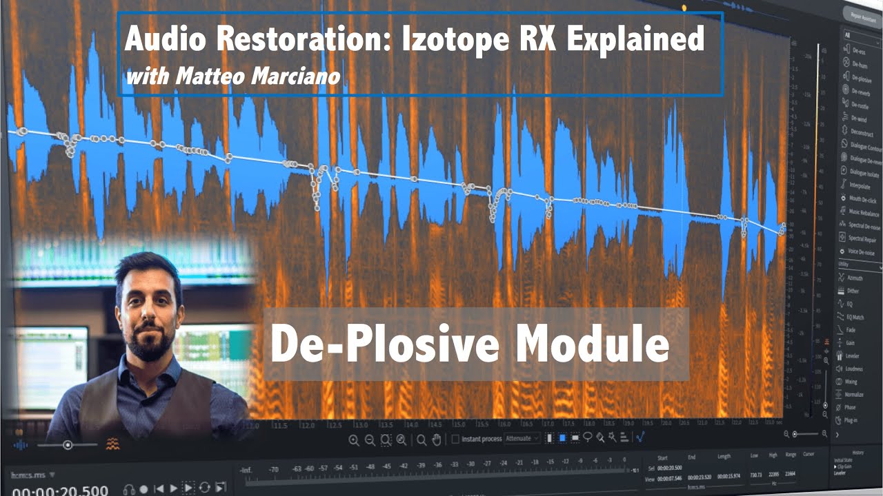iZotope RX — Part 8: De Plosive Module