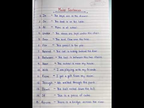 Make Sentences In English | Sentence Making | Handwriting ✍️